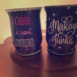 Custom Makeup brush holders